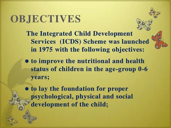 integrated child developmental scheme(ICDS)