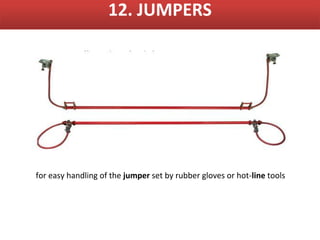 12. JUMPERS




for easy handling of the jumper set by rubber gloves or hot-line tools
 