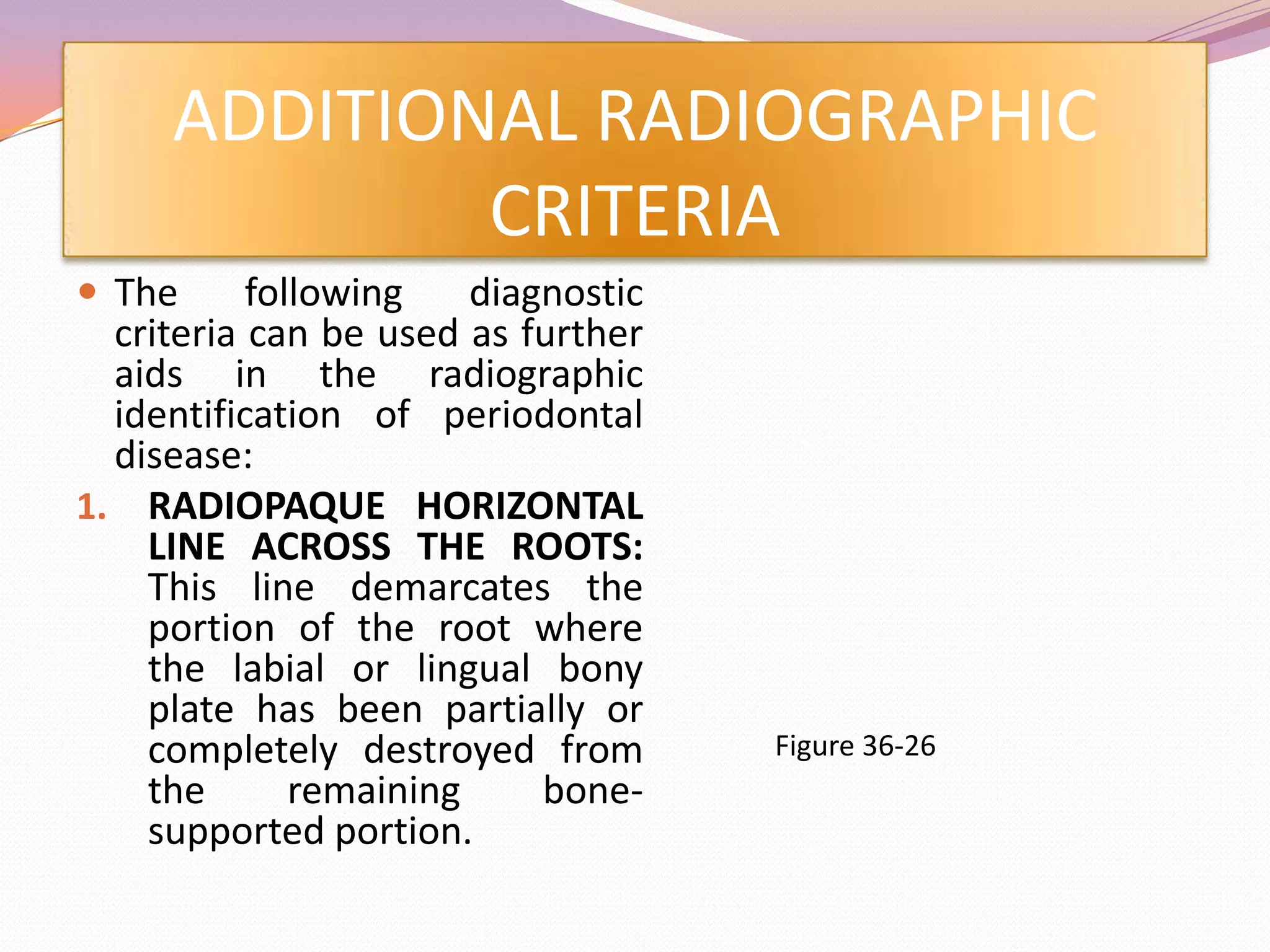 RADIOGRAPHIC AIDS IN THE DIAGNOSIS OF PERIODONTAL DISEASE | PPTX