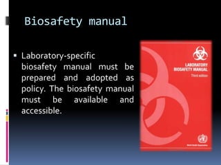 Biosafety and ethics in Molecular biology laboratory | PPTX