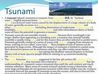 Will tsunami in japan affect india