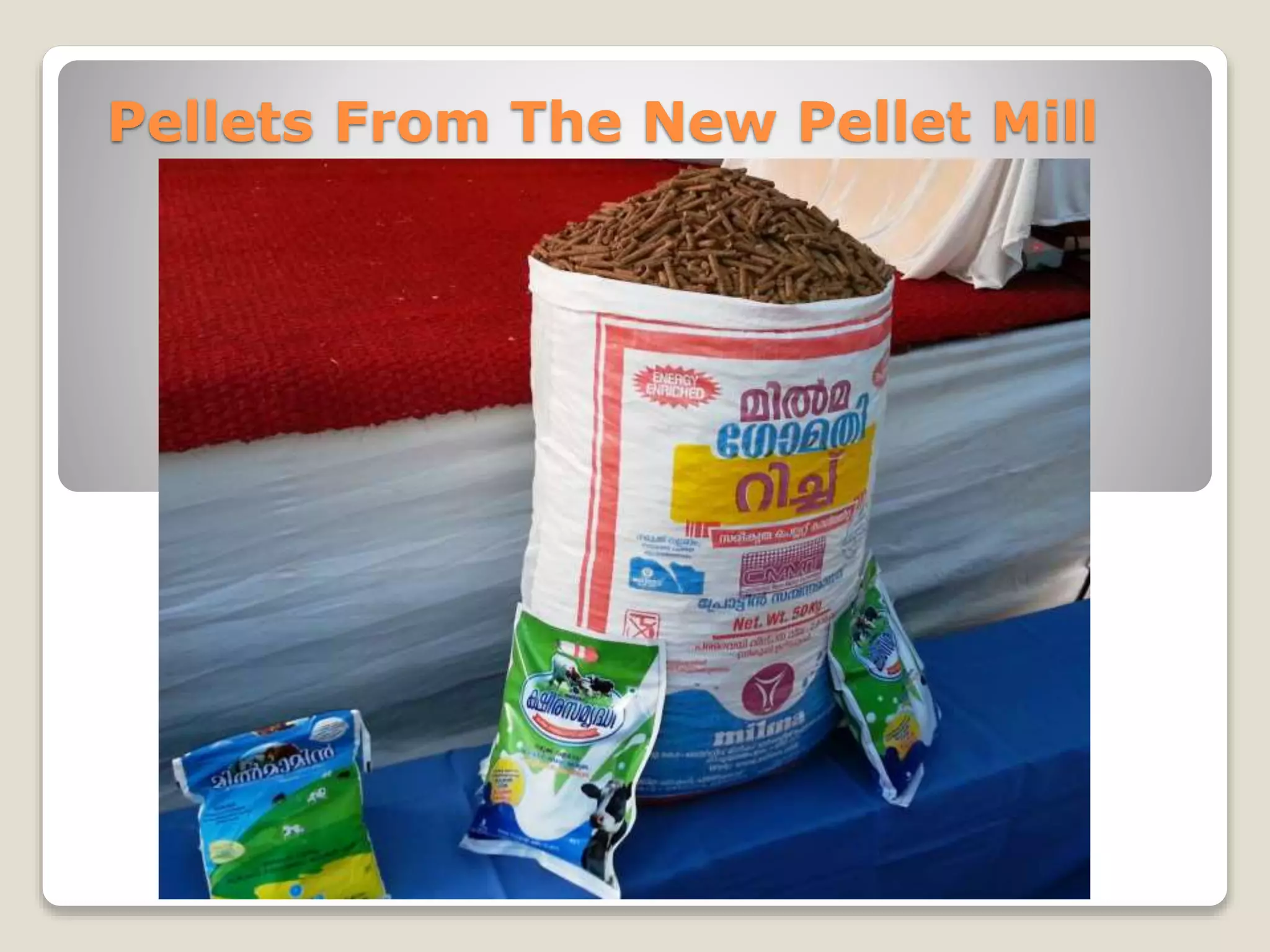 Pellets From The New Pellet Mill 
 