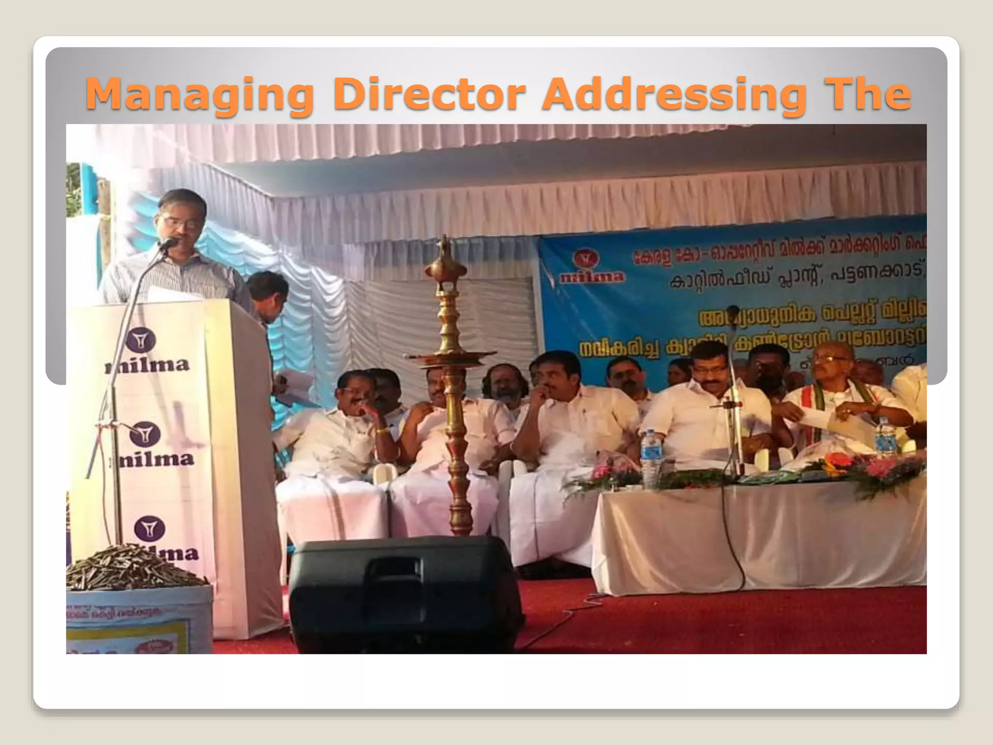 Managing Director Addressing The 
Gathering 
 
