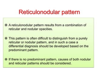 Negative Reticular Pattern Approach To Interstitial Lung Diseases | PPTX