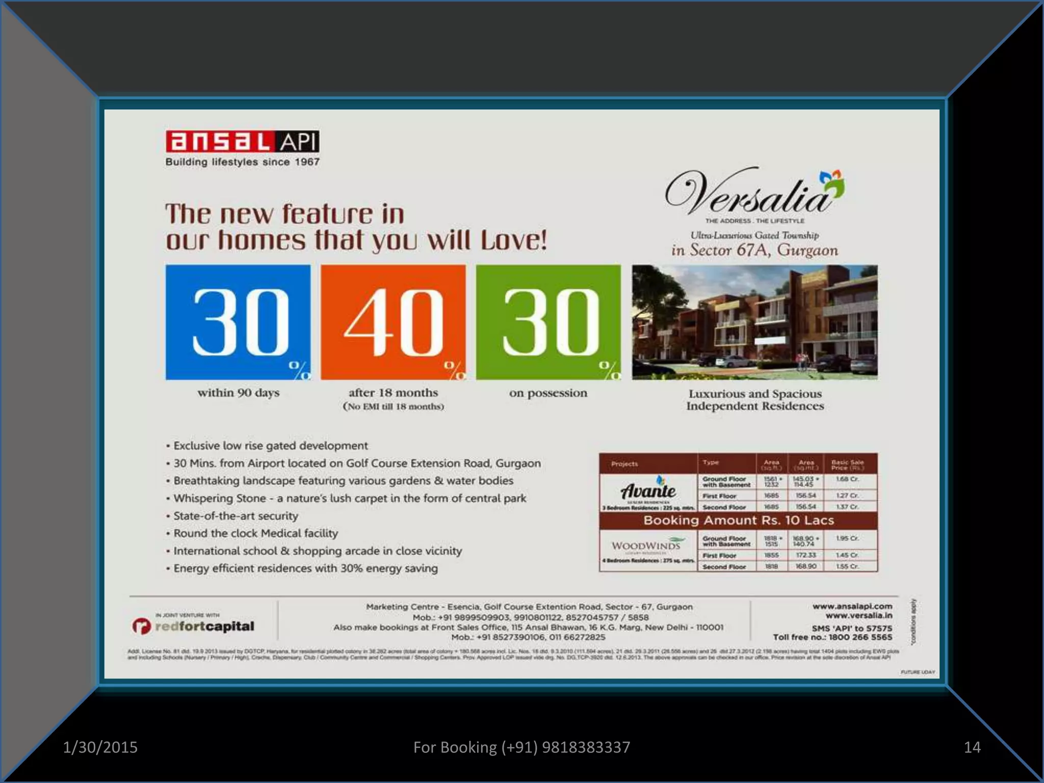 1/30/2015 14For Booking (+91) 9818383337
 