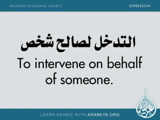 Common Modern Standard Arabic Expressions