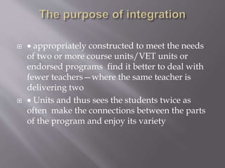 integrated curriculum | PPTX