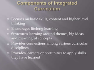 integrated curriculum | PPTX