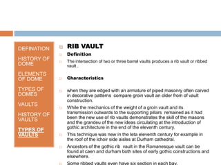 dome and vault | PPTX