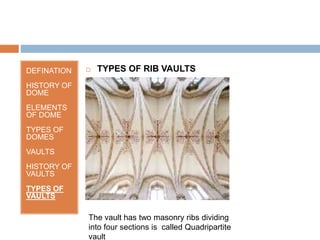 dome and vault | PPTX
