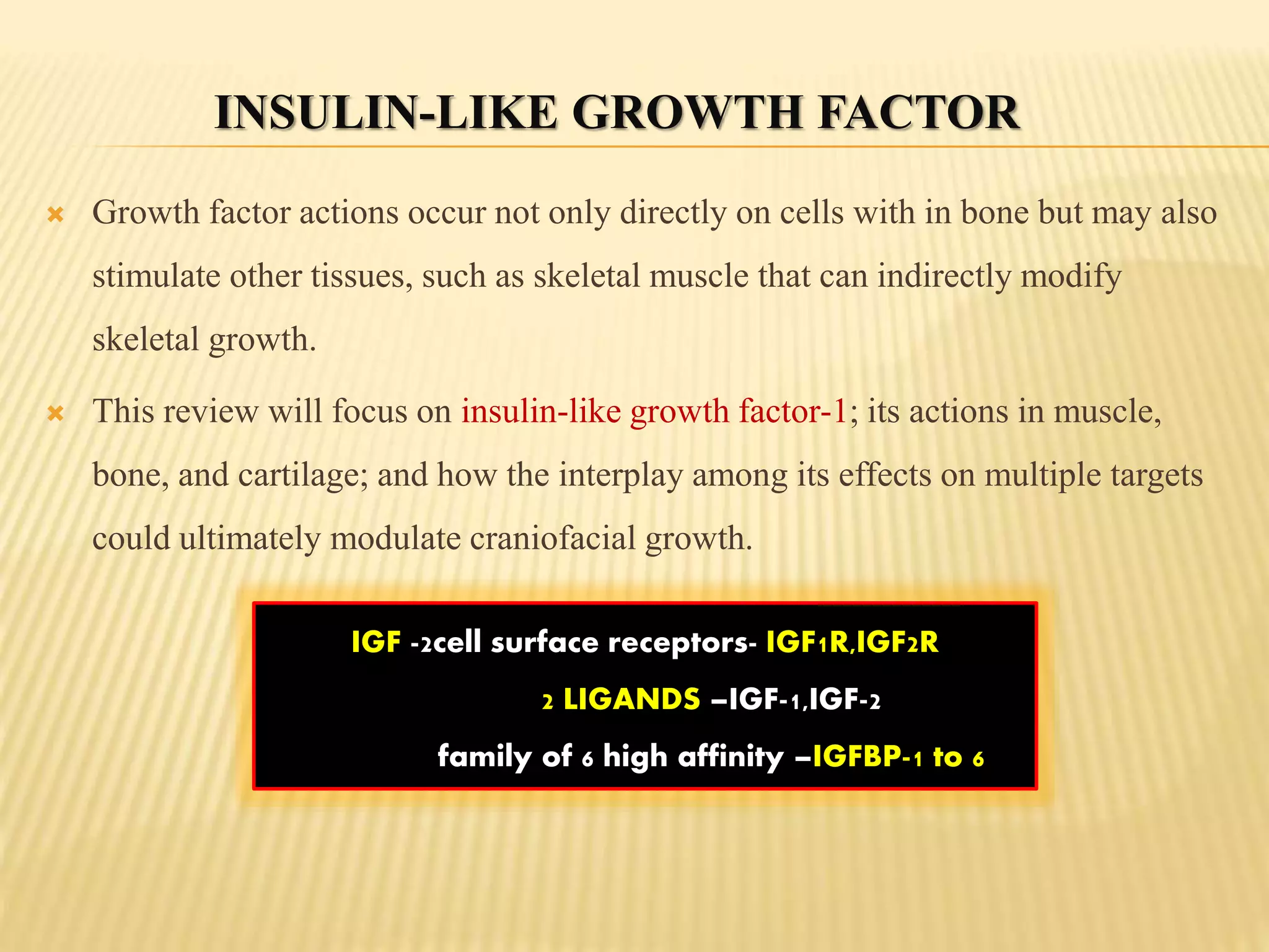 View of INSULIN-LIKE GROWTH FACTOR | PPTX