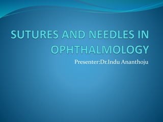 Presenter:Dr.Indu Ananthoju
 