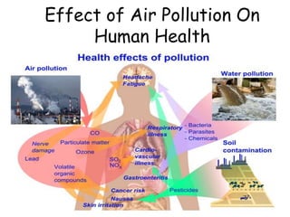 Effect of Air Pollution On
Human Health
 