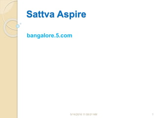 Sattva Aspire
bangalore.5.com
5/14/2016 11:08:01 AM 1
 