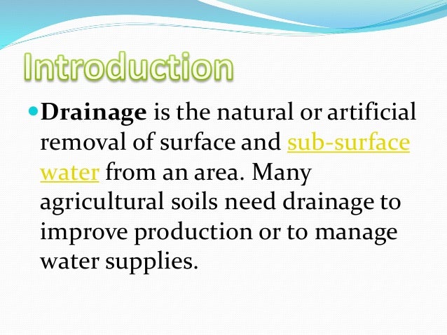 presentation on drainage class 9
