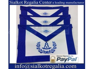 Blue lodge Master Apron with wreath 