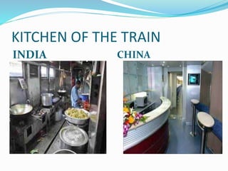 KITCHEN OF THE TRAIN
INDIA CHINA
 