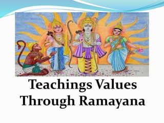 Teachings Values
Through Ramayana
 