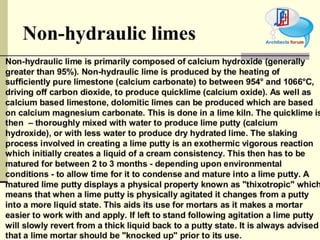Civil construction material lime