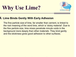 Civil construction material lime