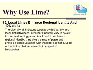 Civil construction material lime