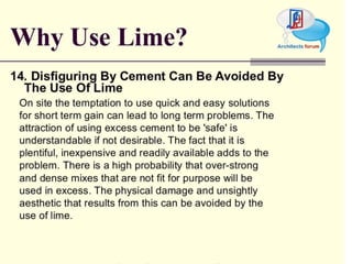 Civil construction material lime