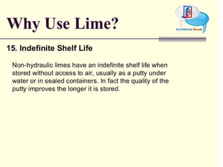 Civil construction material lime