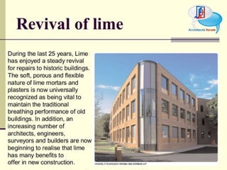 Civil construction material lime