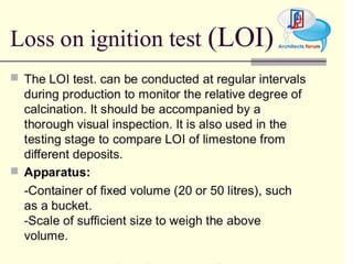 Civil construction material lime
