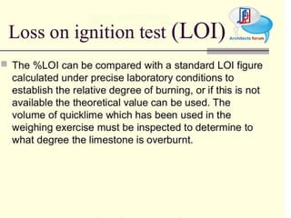 Civil construction material lime