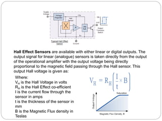 hall effect and hall effect sensor | PPTX | Physics | Science