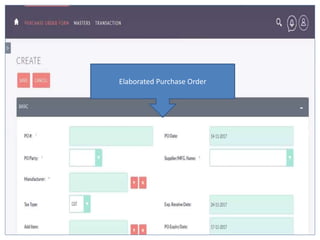 Elaborated Purchase Order
 