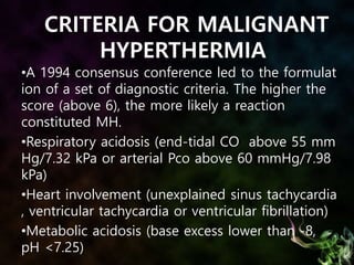 malignant hyperthermia (MH) | PPTX