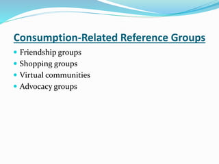 Reference Group and Family Influence on Consumer Behavior | PPTX
