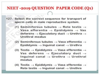 NEET -2019 QUESTION PAPER CODE (Q1)
 