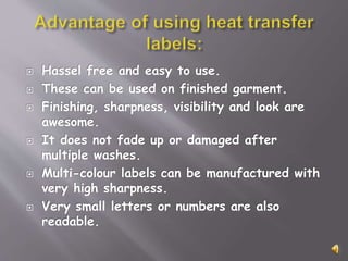 Heat Transfer Labels | PPTX