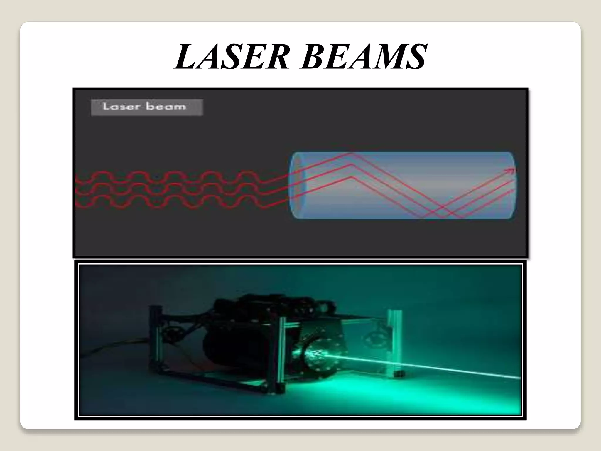LASER BEAMS
 