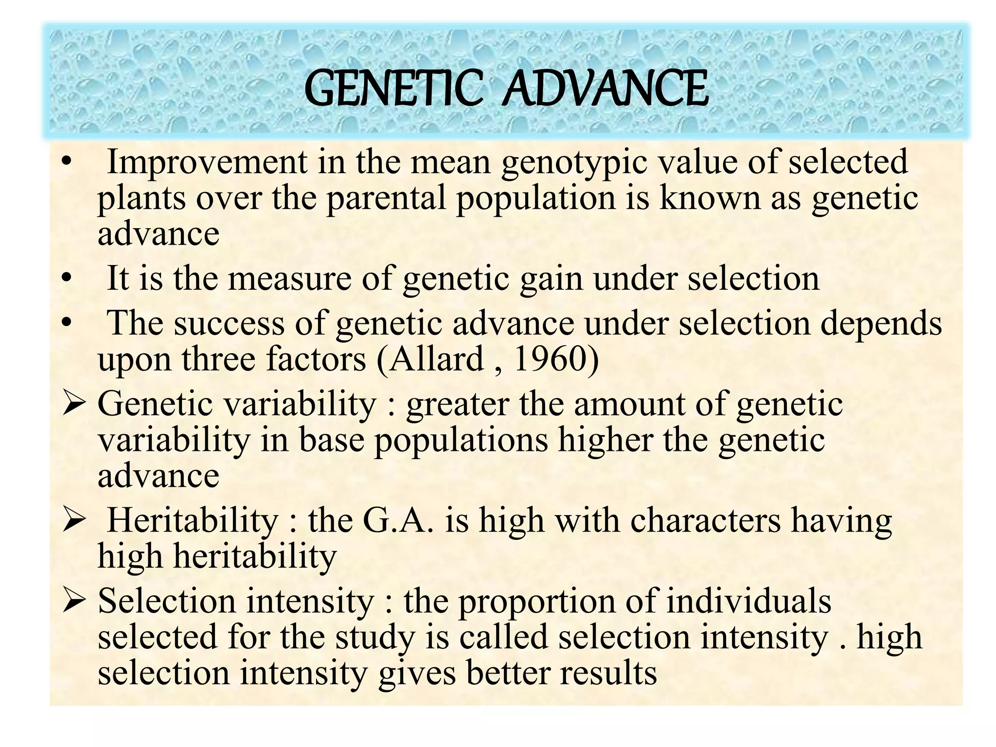 heritability-genetic-advance-g-e-interaction-pptx