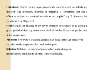 Relevant definitions & principals of Programme Planning | PPT