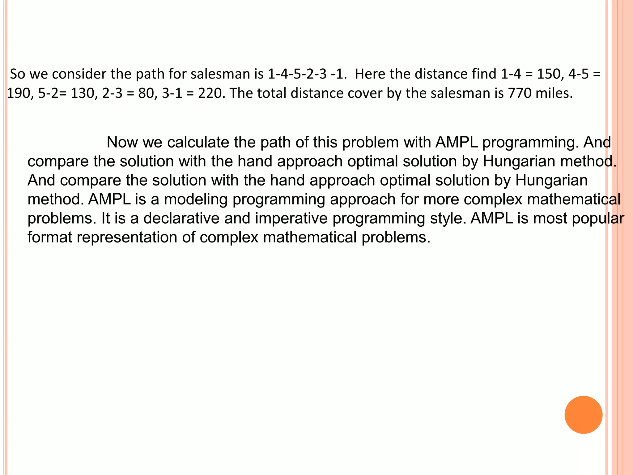 Operation research model for solving TSP | PPTX | Programming Languages ...