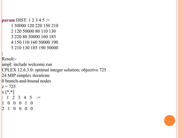 Operation research model for solving TSP | PPTX | Programming Languages ...