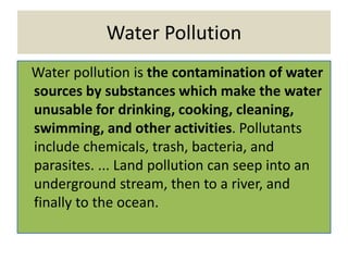 PPT ON POLLUTION
