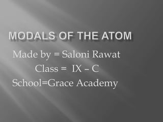 Made by = Saloni Rawat
Class = IX – C
School=Grace Academy
 