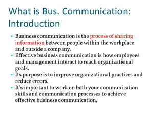 Comprehensive Guide to Effective Business Communication and Writing | PDF