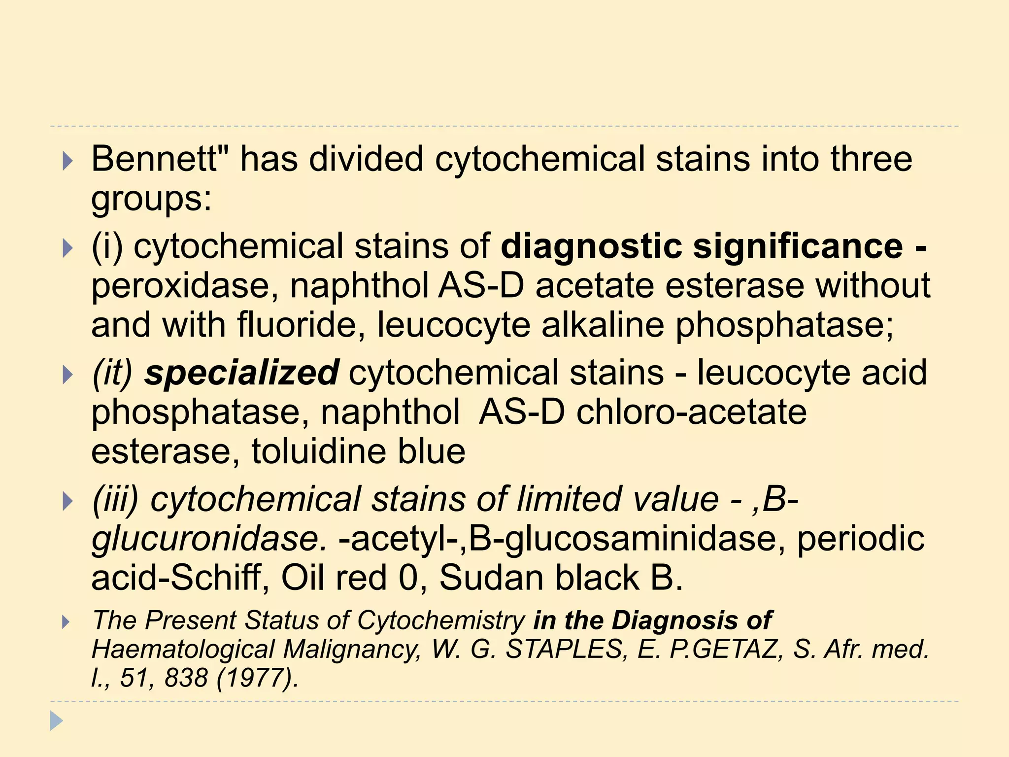 Special stains in Bone marrow examination | PPTX