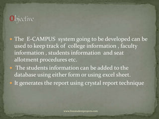 Campus Management System | PPTX