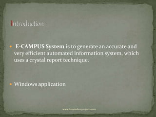 Campus Management System | PPTX