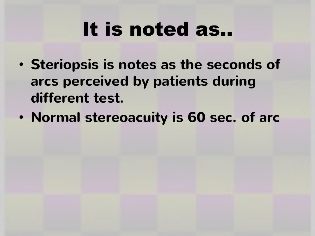stereopsis history ,uses and charts