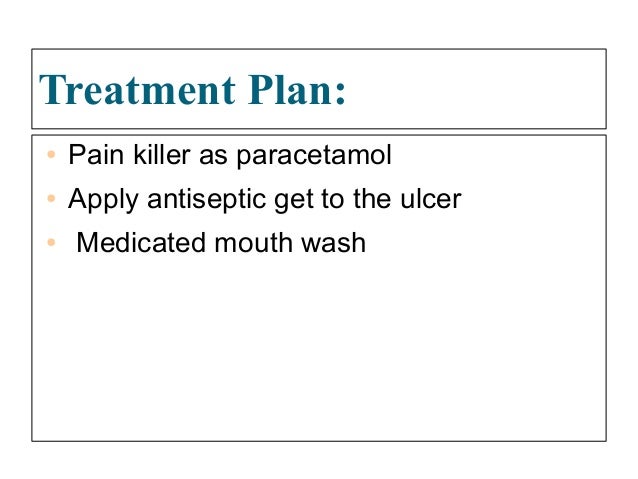 paracetamol ulcer Oral Aphthous