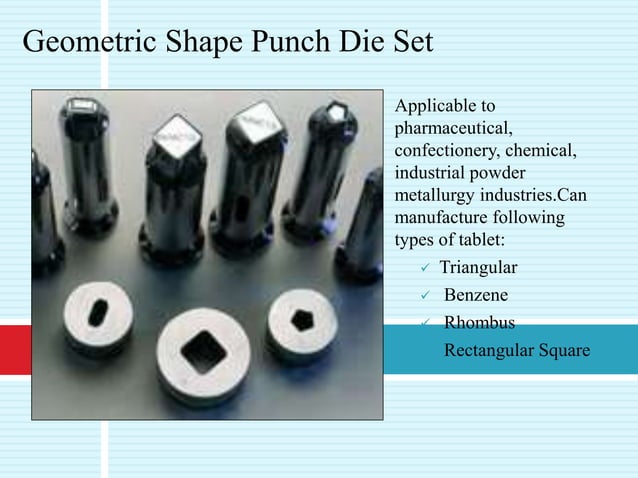 Working Of Tablet Punching Machine PPT
